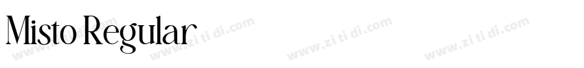 Misto Regular字体转换